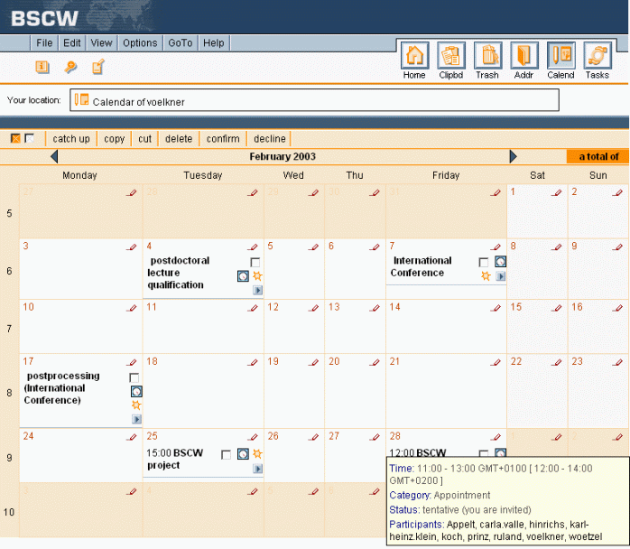screenshot calendar month view