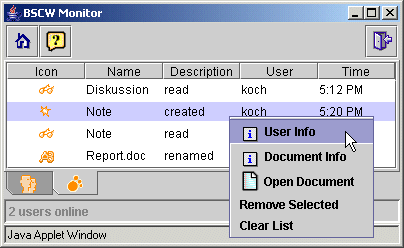 JMonitor - Event view