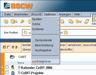 RSS-Ereignisse ansehen