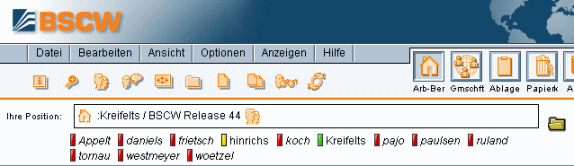 Kontaktstatusanzeige