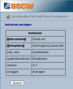 Instanzen anzeigen