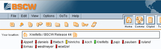 online status display